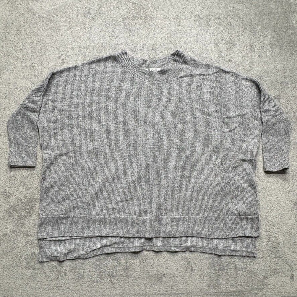Love Kuza Oversized Pullover Sweatshirt Womens Small Gray
